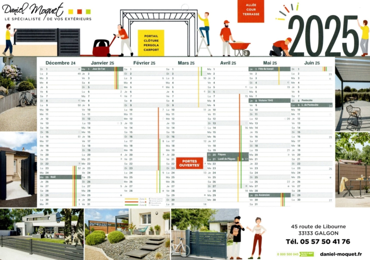 Les calendriers 2025 sont arrivés !