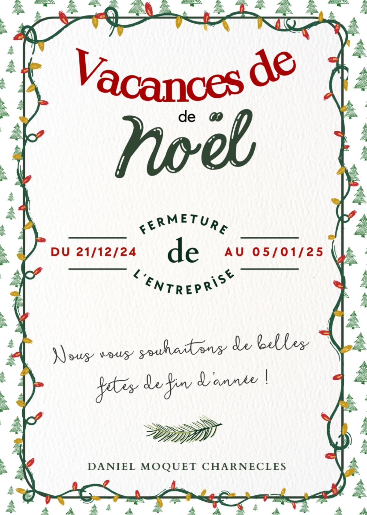 L'équipe fait une pause pour la fin d'année !