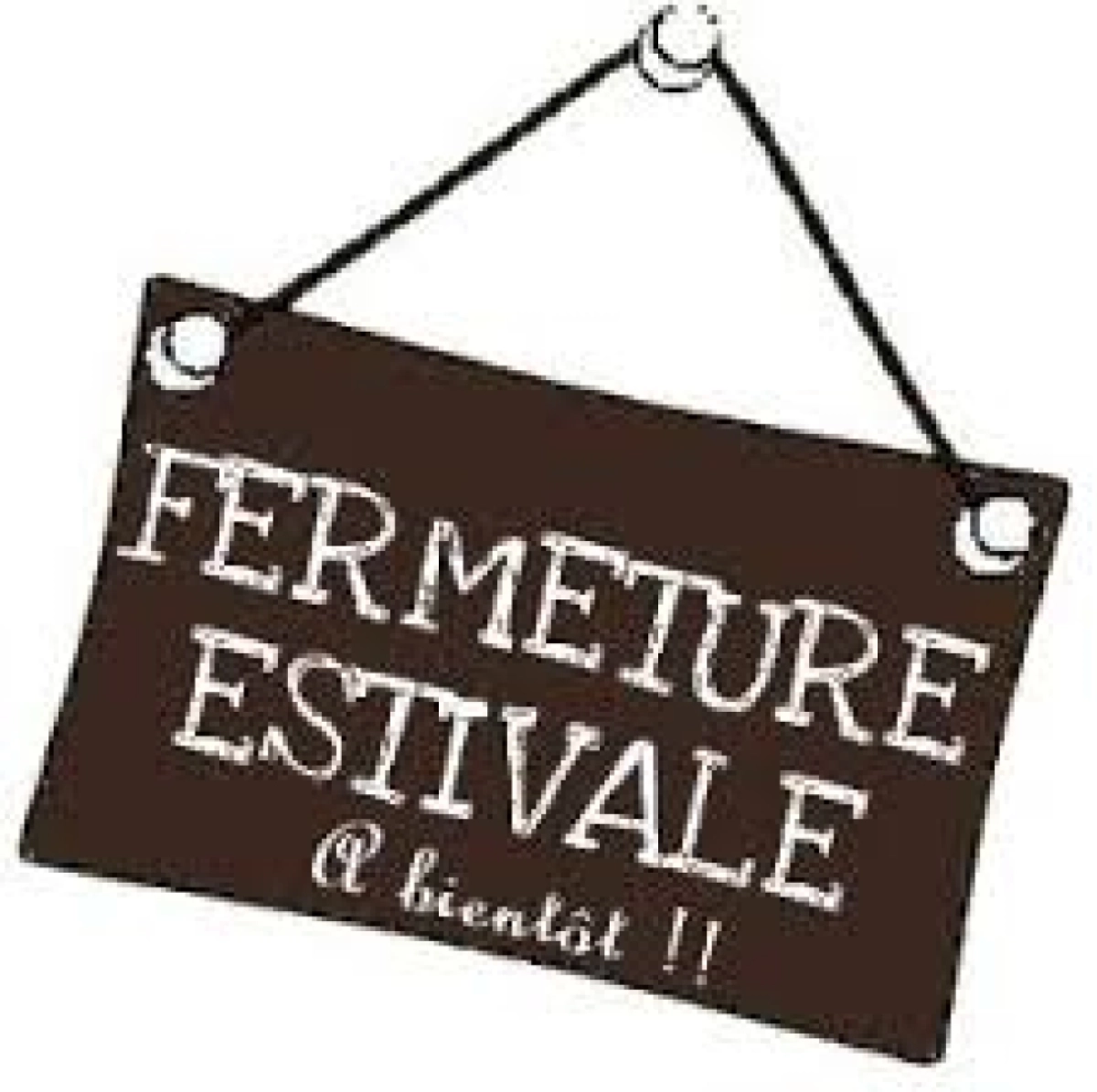 Fermeture estivale : on se retrouve bientôt !
