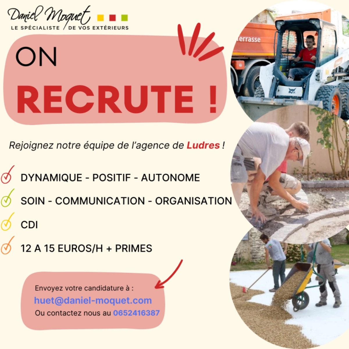 L'entreprise Huet, à Ludres (54) recrute !