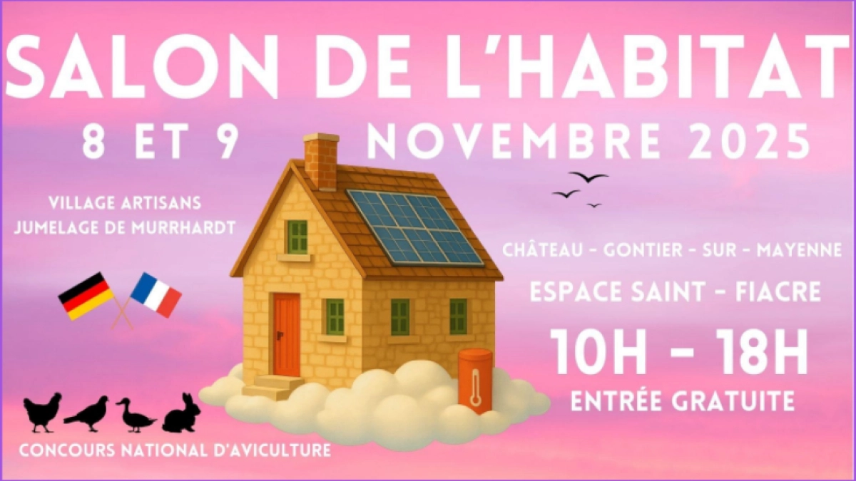 Retrouvez-nous au Salon de l'Habitat de Château-Gontier 2025 !
