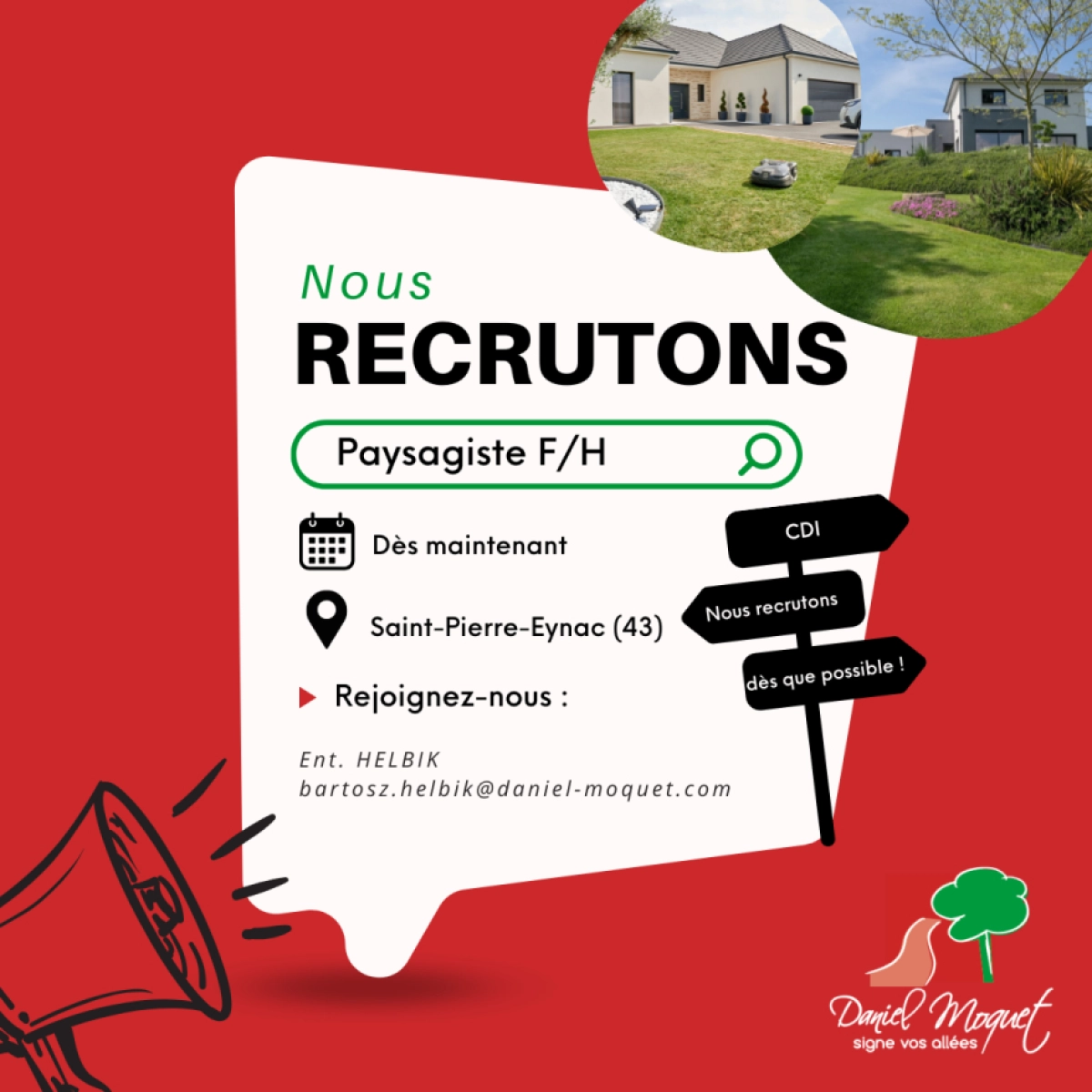 Nous recrutons un(e) Paysagiste F/H en CDI !
