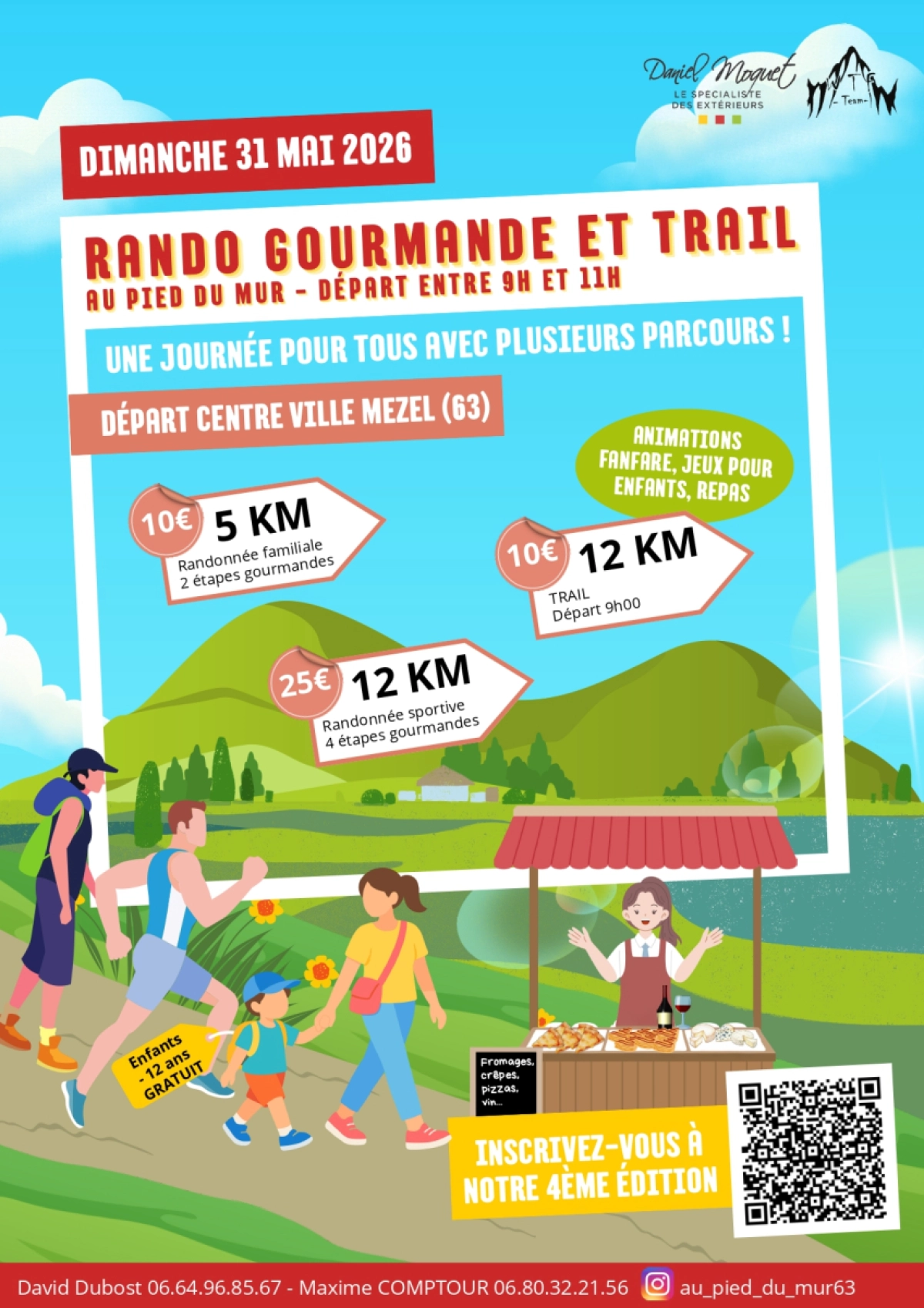 L'entreprise Comptour partenaire de la randonnée gourmande et du trail "Au pied du mur"