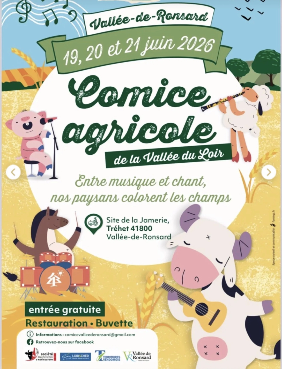 Retrouvez-nous à la Comice Agricole de la Vallée du Loir !