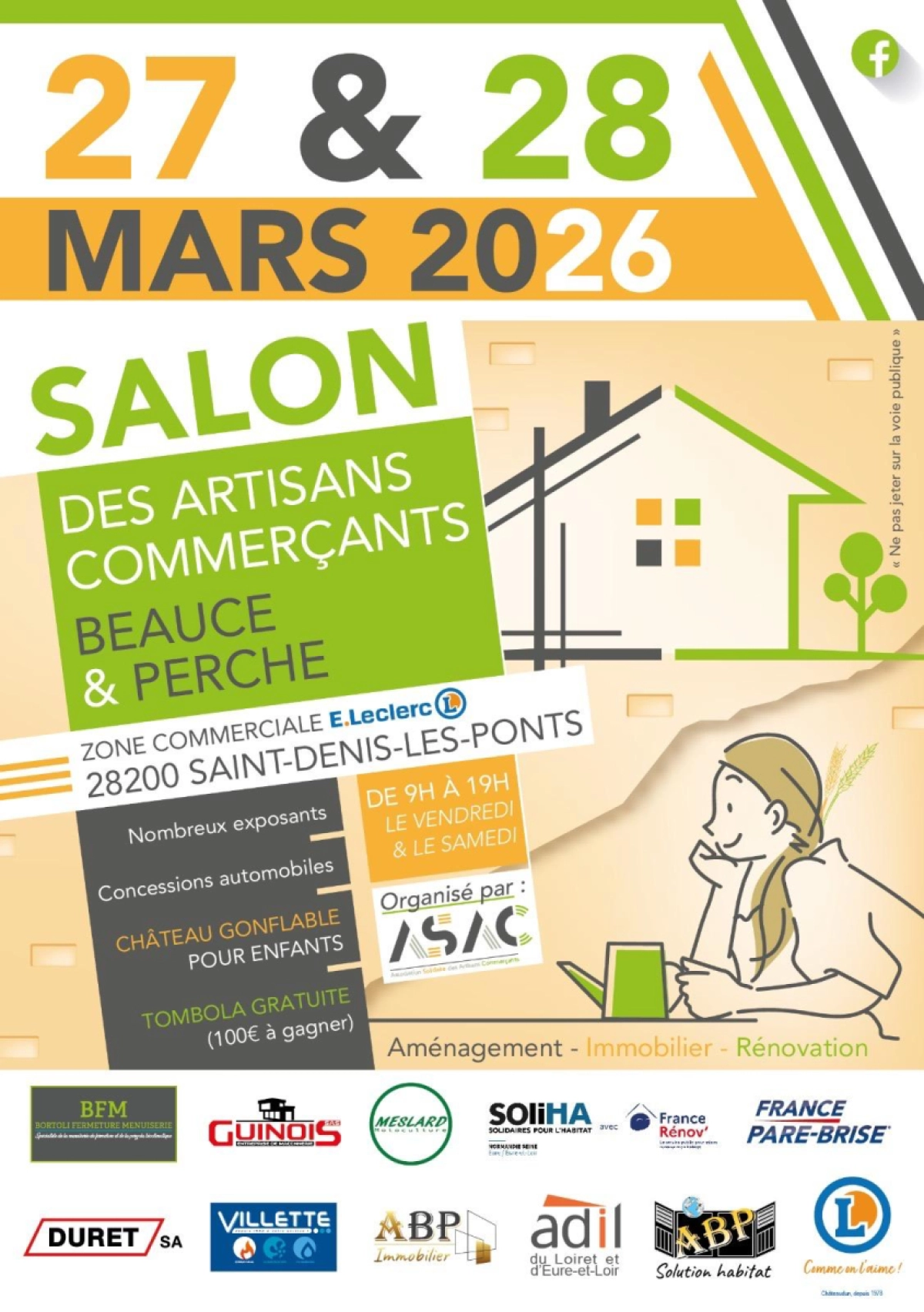 Venez nous rencontrer au salon des artisans et commerçants !