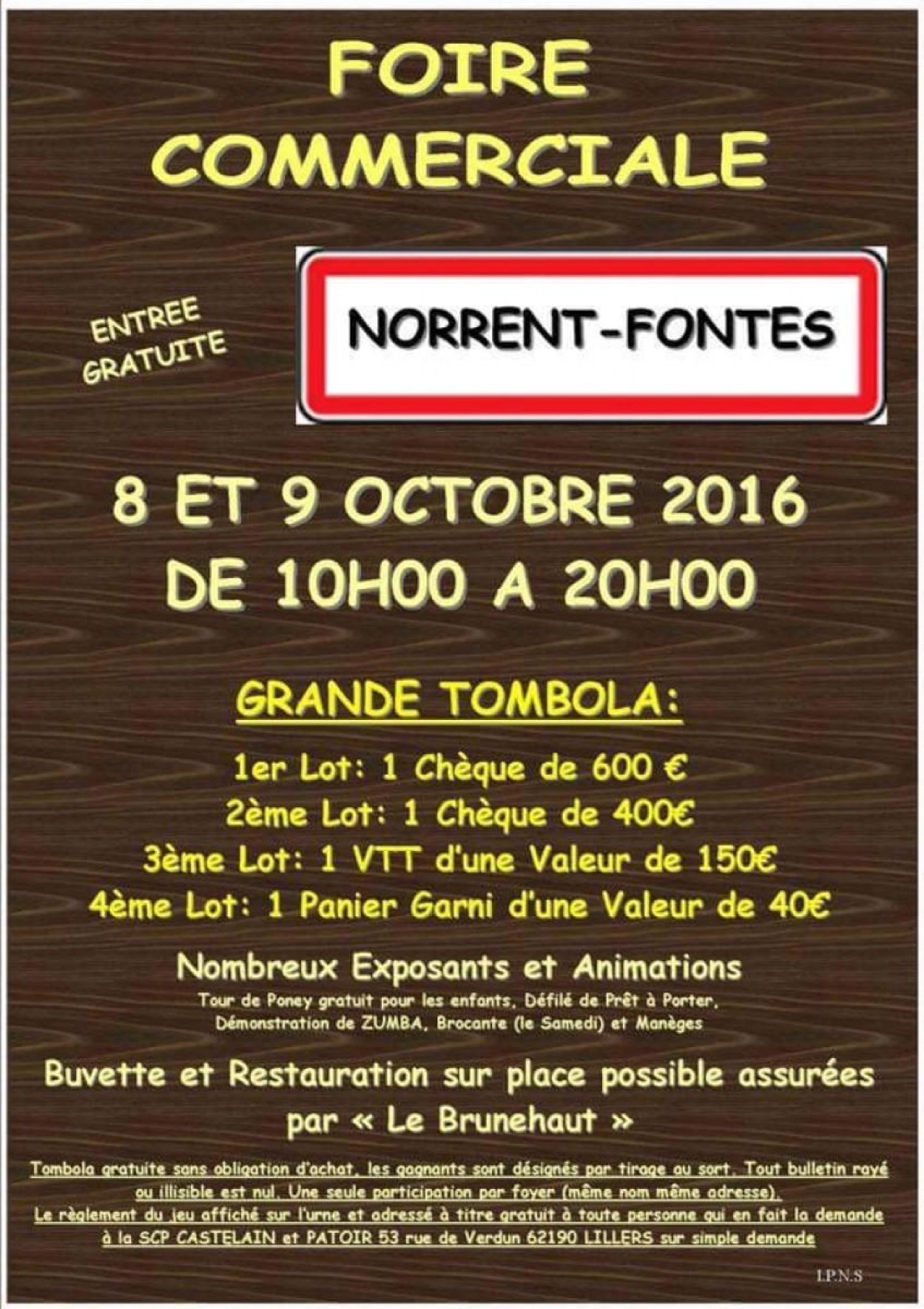 Foire commerciale de Norrent Fontes