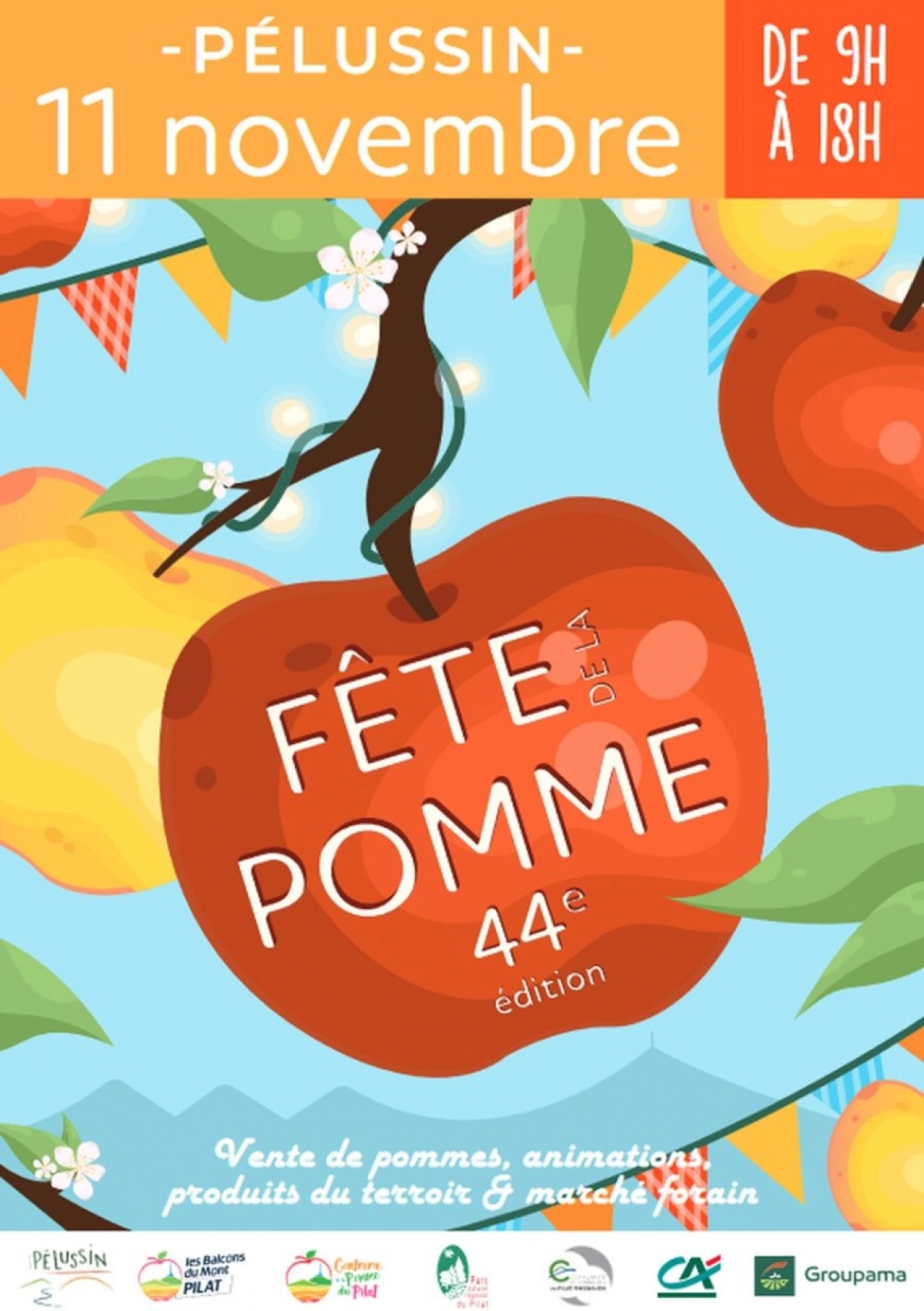 Foire de la fête de la pomme à Pélussin 2023