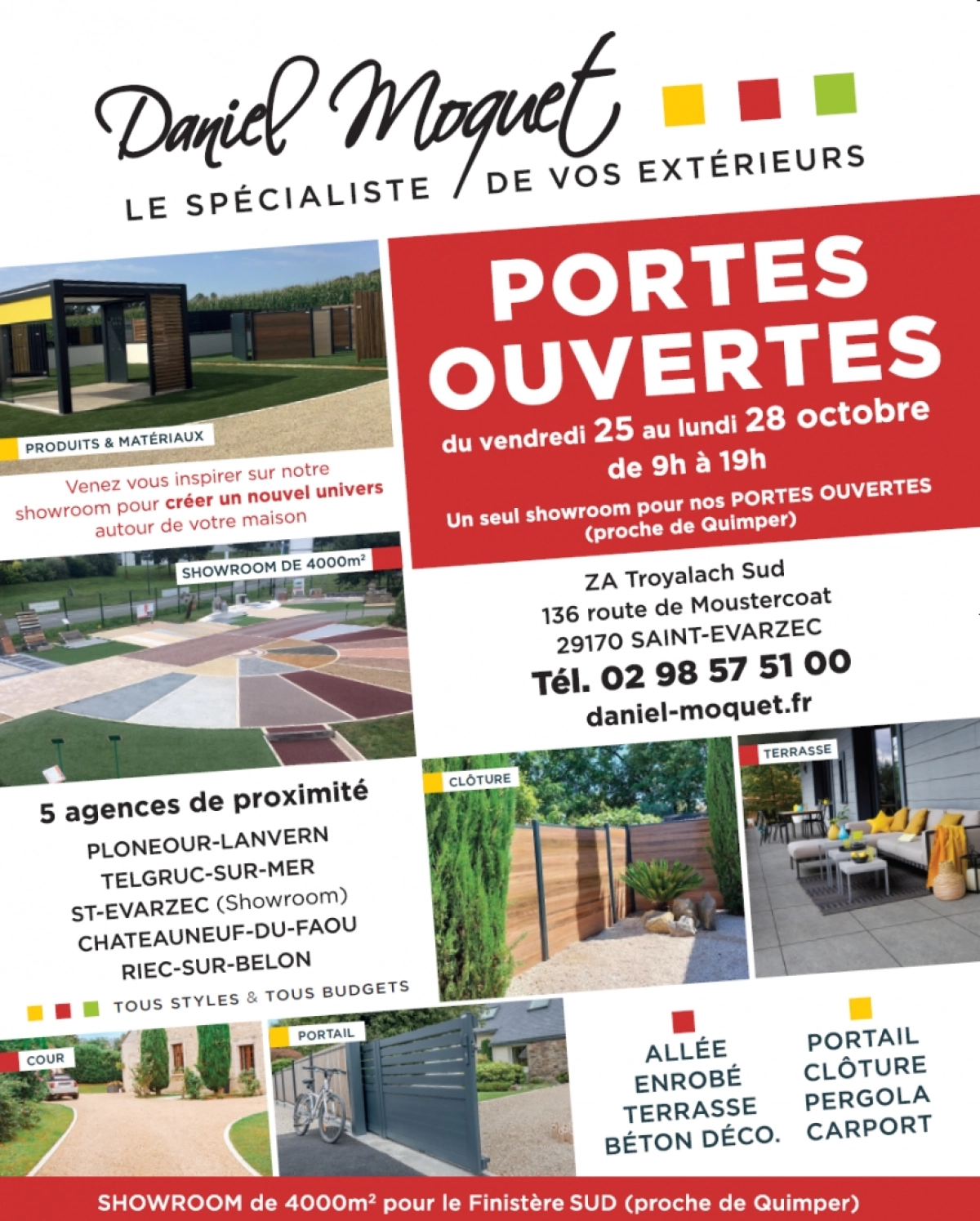 Portes ouvertes du 25 au 28 octobre 2024