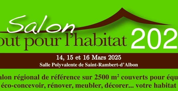 Retrouvez nous au salon tout pour l'habitat !