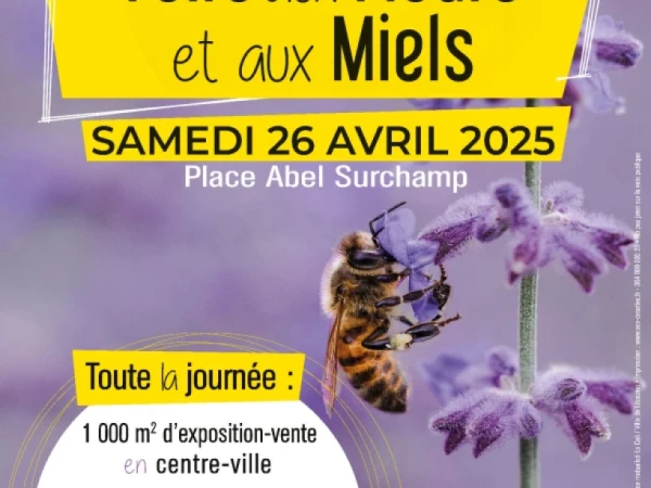 Retrouvez-nous à la Foire aux Fleurs et au Miel de Libourne le samedi 26 avril 2025 !