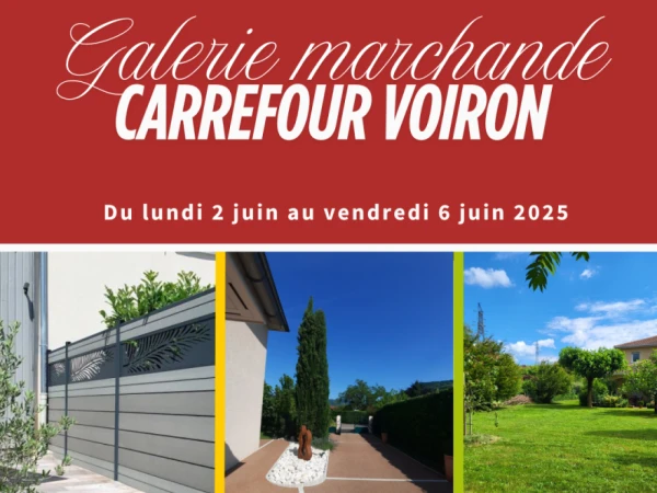 Venez nous rencontrer à Carrefour Voiron du 2 au 6 juin 2025 !