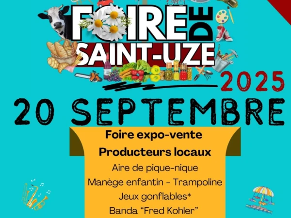 Ce samedi, venez nous rencontrer à la Foire de Saint-Uzes !