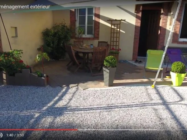 Visite d'une réalisation en drone