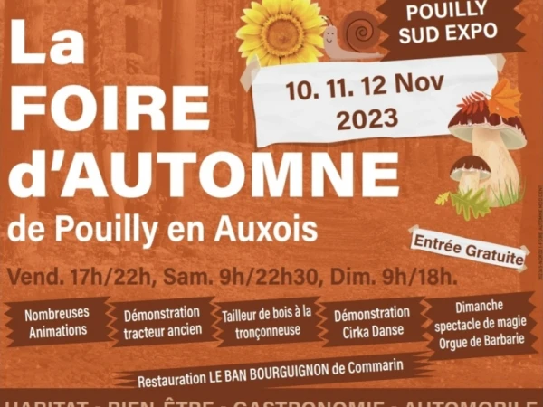 Foire de l'automne - Pouilly en Auxois 2023